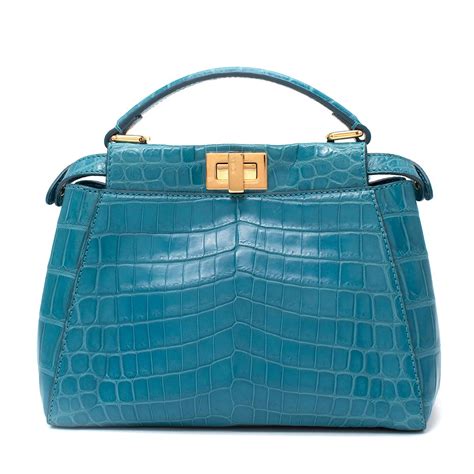 fendi croc bag price|fendi peekaboo mini sale.